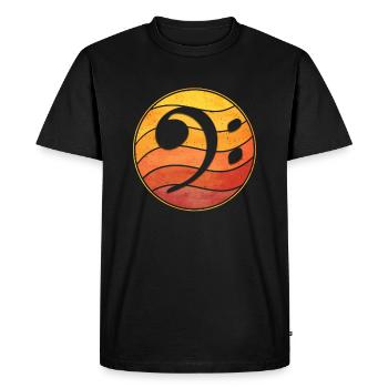 Bass basse de basse vintage basse cadeau - T-shirt Premium bio Homme - noir - Devant - Nico (187cm)