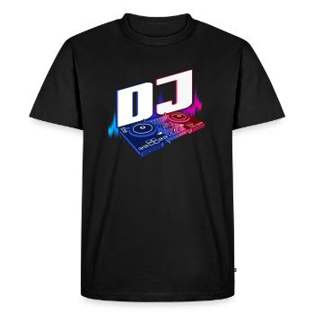 DJ DJ Disco Deejay Turntable cadeau - T-shirt Premium bio Homme - noir - Devant - Nico (187cm)