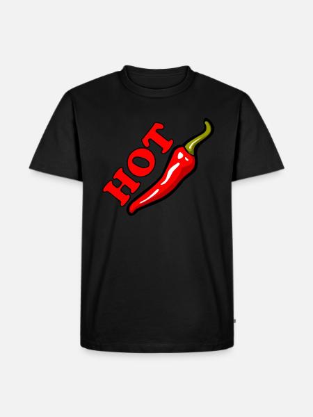 Hot Chili - Men's Premium Organic T-Shirt - black