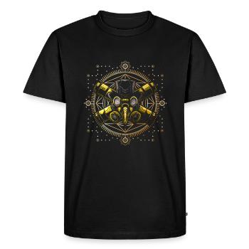 Mauvais docteur Plague Moyen Âge - T-shirt Premium bio Homme - noir - Devant - Nico (187cm)