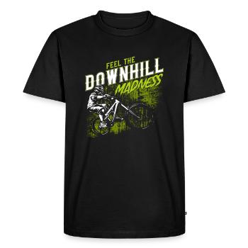 Downhill Madness VTT VTT cadeau - T-shirt Premium bio Homme - noir - Devant - Nico (187cm)