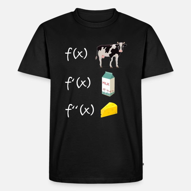 Ableitungsfunktion Mathematiklehrer Ableitung - Männer Premium Bio T-Shirt - Schwarz