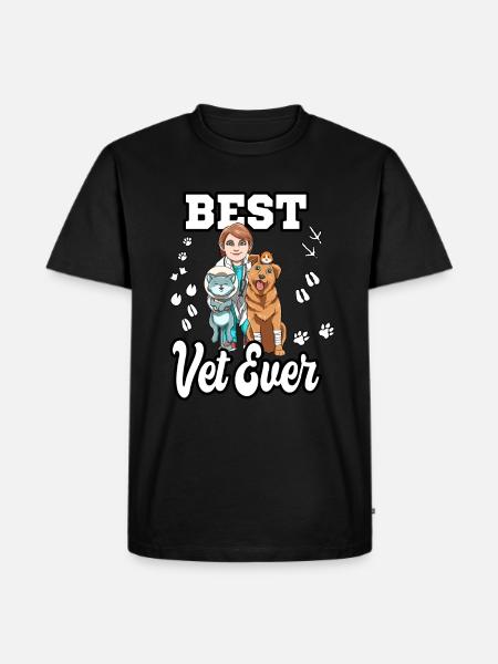 Best Vet Ever - Men's Premium Organic T-Shirt - black
