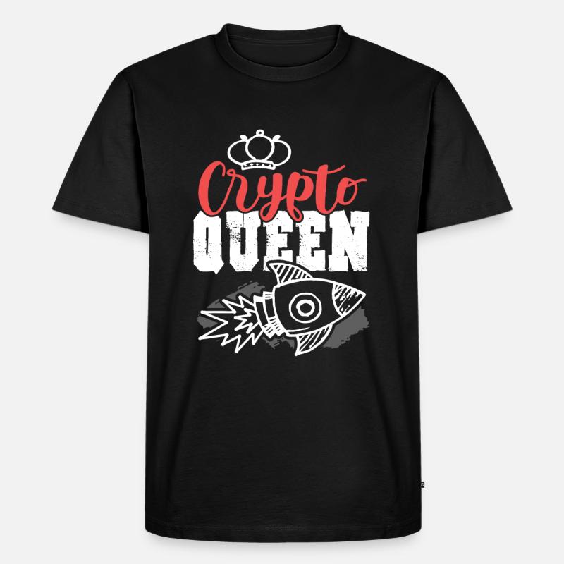 Crypto King - Männer Premium Bio T-Shirt - Schwarz