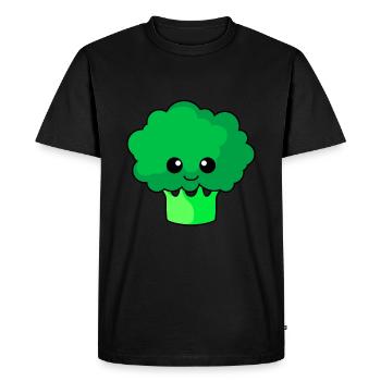 Bande dessinée brocoli - T-shirt Premium bio Homme - noir - Devant - Nico (187cm)