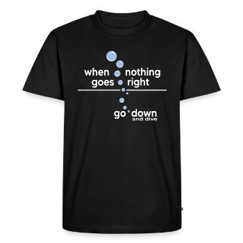 apneadiving oxygen apnea divers snorkeling - Men's Premium Organic T-Shirt - black - Front - Nico (187cm)