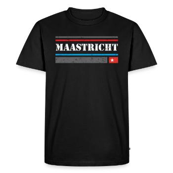 Maastricht Design - VINTAGE - T-shirt Premium bio Homme - noir - Devant - Nico (187cm)
