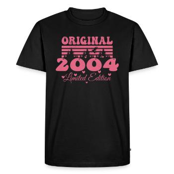 Cadeau 20e Anniversaire 2004 Femme | Né en 2004 - T-shirt Premium bio Homme - noir - Devant - Nico (187cm)