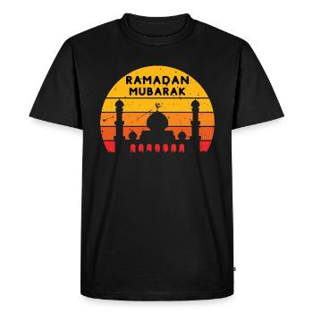 Ramadan Moubarak Coucher De Soleil - T-shirt Premium bio Homme - noir - Devant - Nico (187cm)