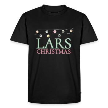 Lars Christmas Shirt for people who are called Lars - Men's Premium Organic T-Shirt - black - Front - Nico (187cm)