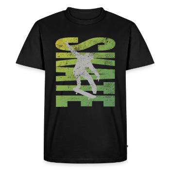 Skater Skate - T-shirt Premium bio Homme - noir - Devant - Nico (187cm)