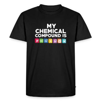 Percussions et batteur - T-shirt Premium bio Homme - noir - Devant - Nico (187cm)