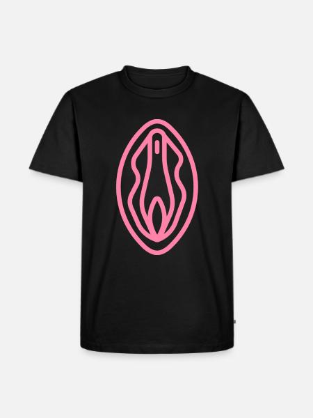Sexe féminin vagin rose - T-shirt Premium bio Homme - noir