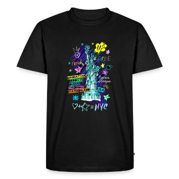 Statue de la liberté - T-shirt Premium bio Homme - noir - Devant - Nico (187cm)
