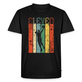 Basketball Basketball era 11th birthday - Men's Premium Organic T-Shirt - black - Front - Nico (187cm)