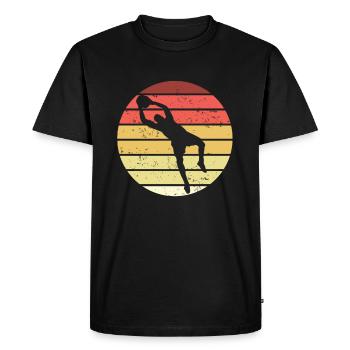 Gardien de but de football handball gardien Goalkeeper - T-shirt Premium bio Homme - noir - Devant - Nico (187cm)