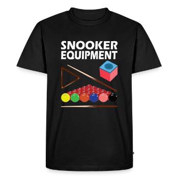 Snooker Pool & Équipement de billard - T-shirt Premium bio Homme - noir - Devant - Nico (187cm)