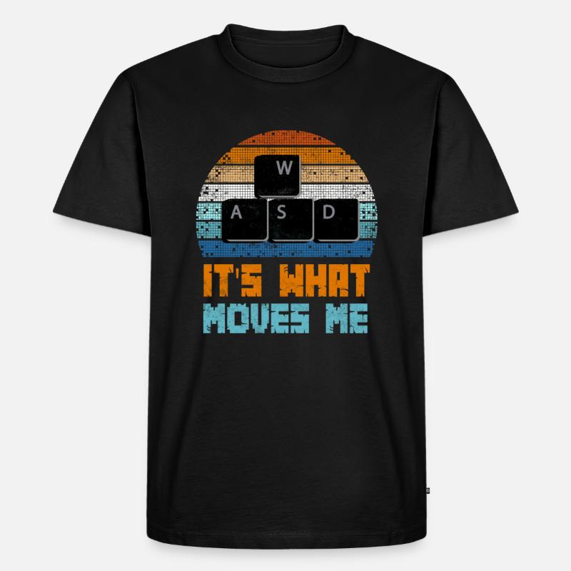 PC Gamer Geschenk - Männer Premium Bio T-Shirt - Schwarz