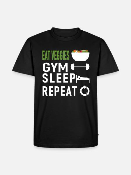 Régime gym - T-shirt Premium bio Homme - noir