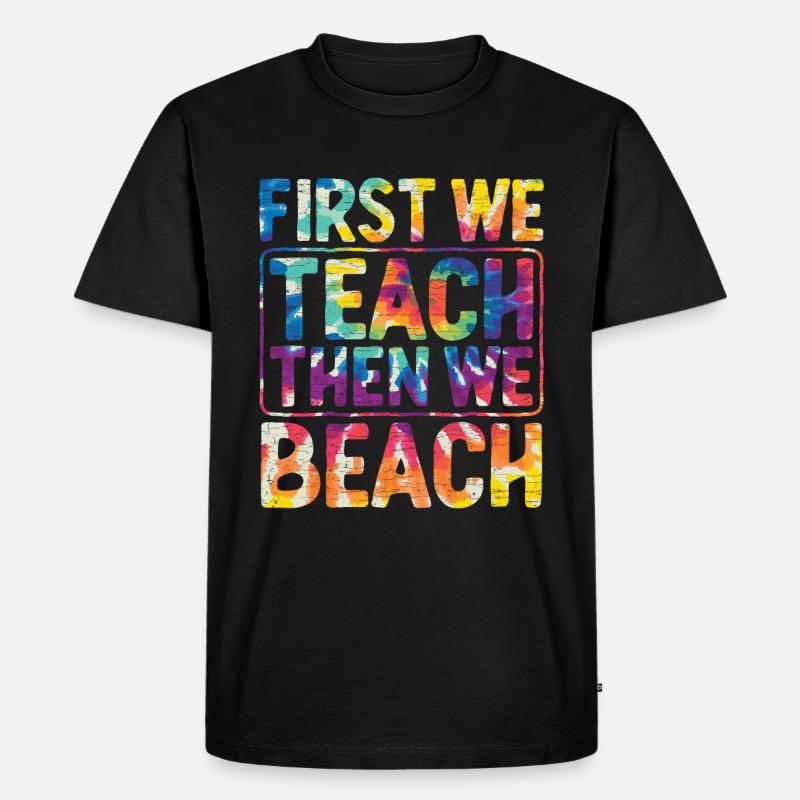 Lehrer Ferien Geschenk - Männer Premium Bio T-Shirt - Schwarz