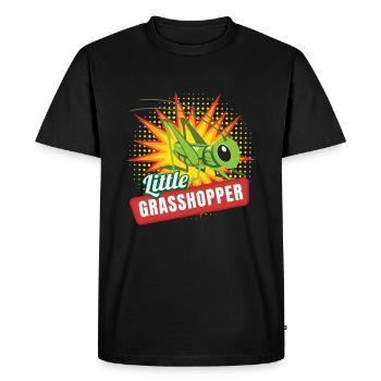 Petits insectes sauterelles Sauterelle - T-shirt Premium bio Homme - noir - Devant - Nico (187cm)