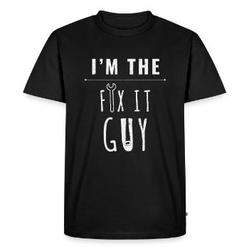 IM Le Réparateur Gars Artisan Bricoleur - T-shirt Premium bio Homme - noir - Devant - Nico (187cm)