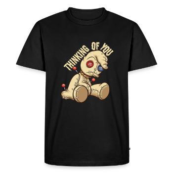 Thinking Of You Voodoo Doll Voodoo - Men's Premium Organic T-Shirt - black - Front - Nico (187cm)