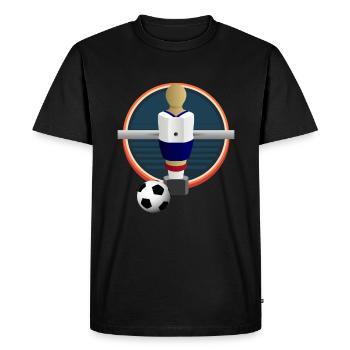 Figurine de football rotative Kickers de football rotatifs - T-shirt Premium bio Homme - noir - Devant - Nico (187cm)