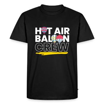 Hot Air Baloon Crew Hot Air Balloon - Men's Premium Organic T-Shirt - black - Front - Nico (187cm)