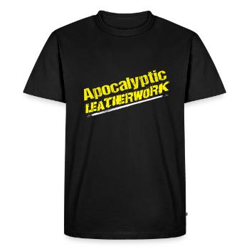 Apocalyptic Leatherwork Leather Craft - Men's Premium Organic T-Shirt - black - Front - Nico (187cm)