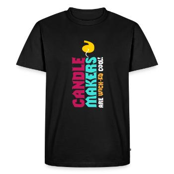 Bougies Cool Bougies - T-shirt Premium bio Homme - noir - Devant - Nico (187cm)