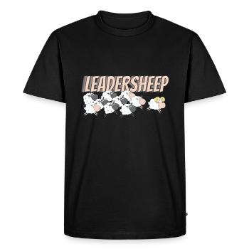 Leadersheep Sheep Wool Sheep - Men's Premium Organic T-Shirt - black - Front - Nico (187cm)