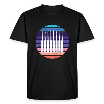 Lockpicking Retro Lockpicking Lockpicker - Men's Premium Organic T-Shirt - black - Front - Nico (187cm)