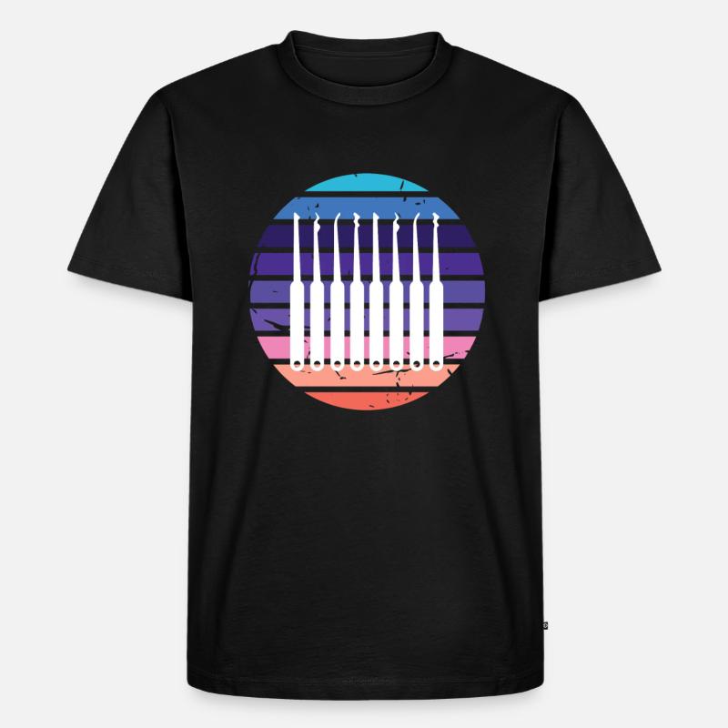 Lockpicking Retro Lockpicking Lockpicker - Men's Premium Organic T-Shirt - black