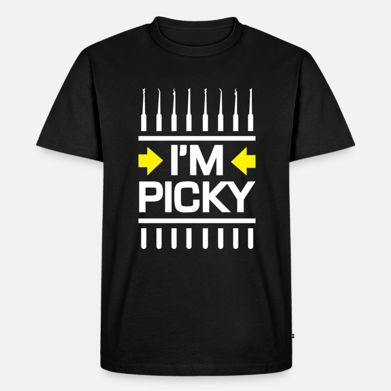 IM Picky Lockpicking Lockpicker - Männer Premium Bio T-Shirt - Schwarz