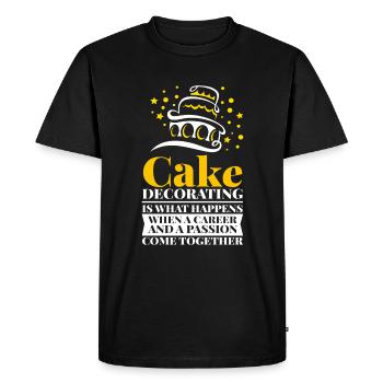 Cake Decorating Baking Cake Cupcake - Men's Premium Organic T-Shirt - black - Front - Nico (187cm)