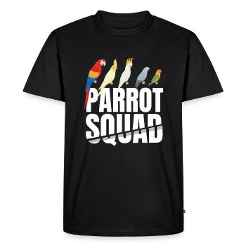 Parrot Squad Kids Oiseau - T-shirt Premium bio Homme - noir - Devant - Nico (187cm)