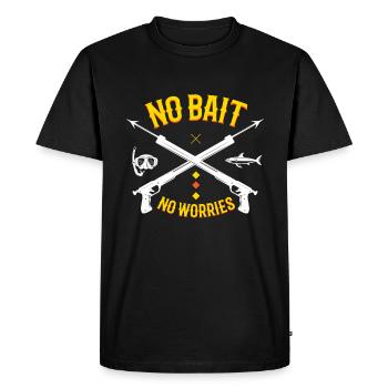 Pas d’appât Pêche au harpon Harpoon Diver - T-shirt Premium bio Homme - noir - Devant - Nico (187cm)