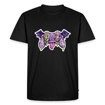 Monster Joystick Controller Gamer - T-shirt Premium bio Homme - noir - Devant - Nico (187cm)