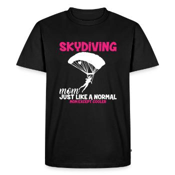 Skydiving Mom Parachute - Men's Premium Organic T-Shirt - black - Front - Nico (187cm)
