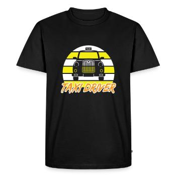 Taxi Driver Taxi Taxifahrer - Men's Premium Organic T-Shirt - black - Front - Nico (187cm)