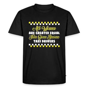 Toutes les femmes chauffeurs de taxi Chauffeur de taxi - T-shirt Premium bio Homme - noir - Devant - Nico (187cm)