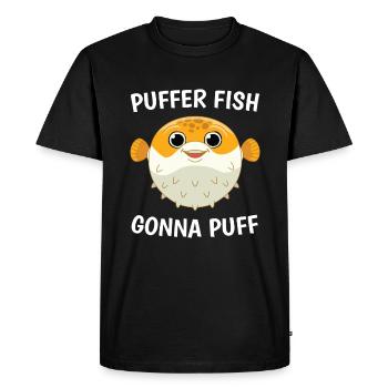 aller à Puffer Fish Fish Sea - T-shirt Premium bio Homme - noir - Devant - Nico (187cm)