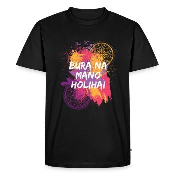 Bura Na Mano Holihai Holi Festival - T-shirt Premium bio Homme - noir - Devant - Nico (187cm)