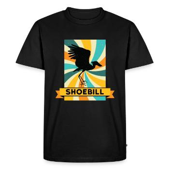 Shoebill Shoebill Bird Ornitologist - Men's Premium Organic T-Shirt - black - Front - Nico (187cm)