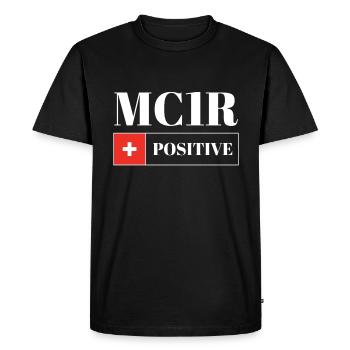 MC1R Positive Redhead Red Hair - Men's Premium Organic T-Shirt - black - Front - Nico (187cm)