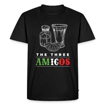 Les trois Amigos Tequila Alcool - T-shirt Premium bio Homme - noir - Devant - Nico (187cm)