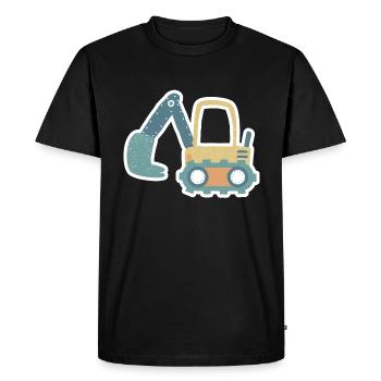 Pelle mignonne Enfants Garçons Filles - T-shirt Premium bio Homme - noir - Devant - Nico (187cm)