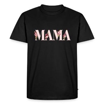 Maman, fête des mères, maman, maman - T-shirt Premium bio Homme - noir - Devant - Nico (187cm)