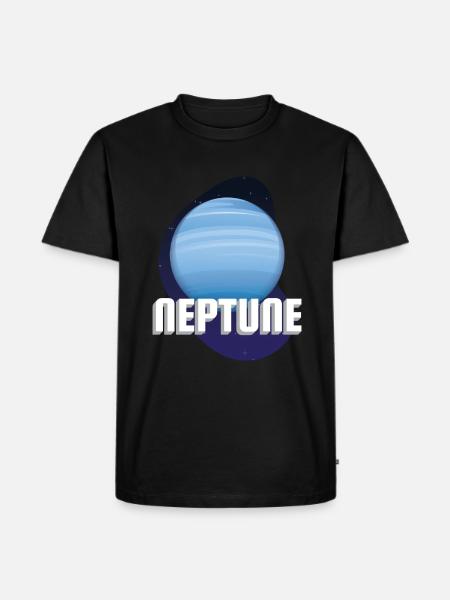 Neptune Planet Universe - Men's Premium Organic T-Shirt - black